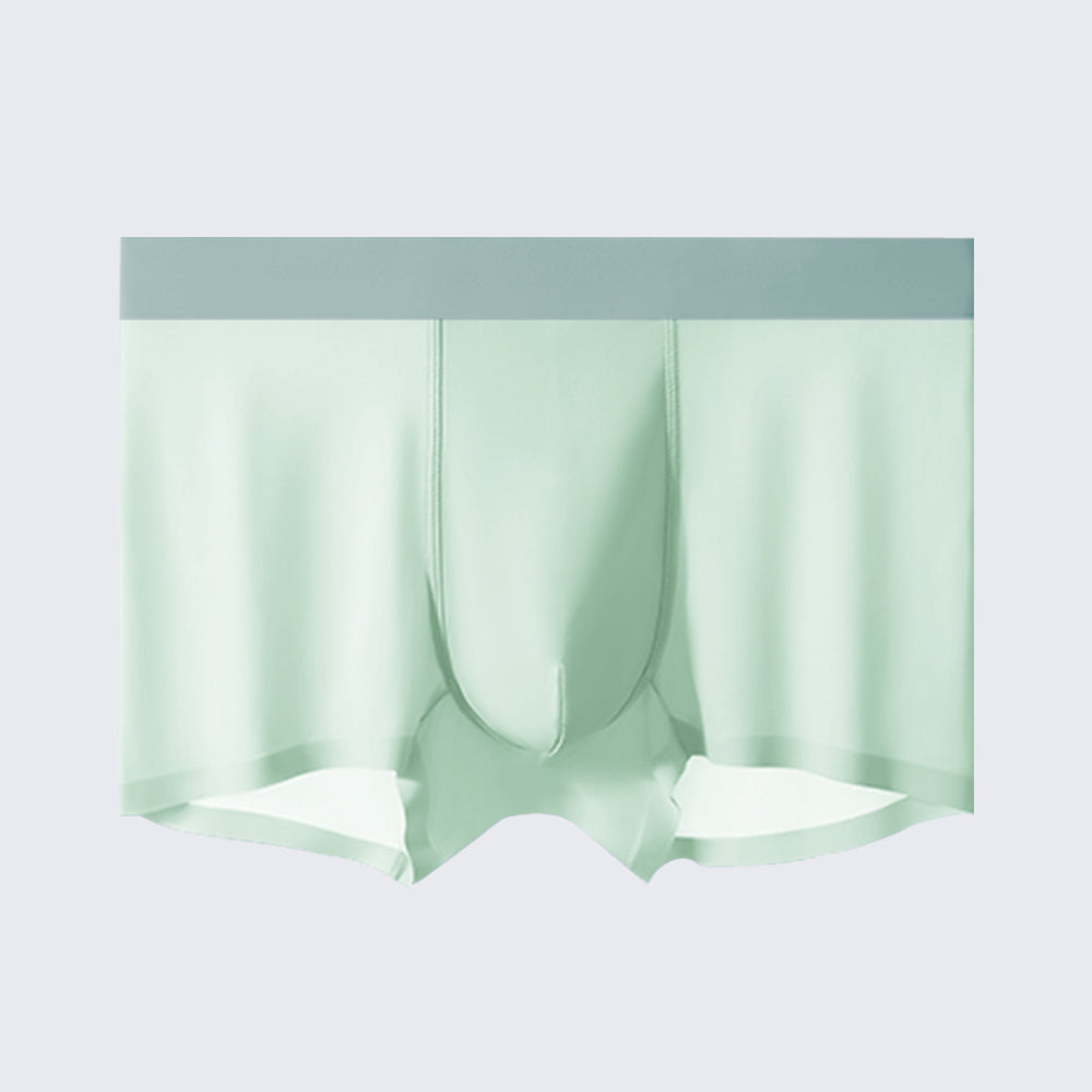 Men's Ice Silk Anti-Bacterial Crotch 120S Ultra-Thin Boxer Briefs