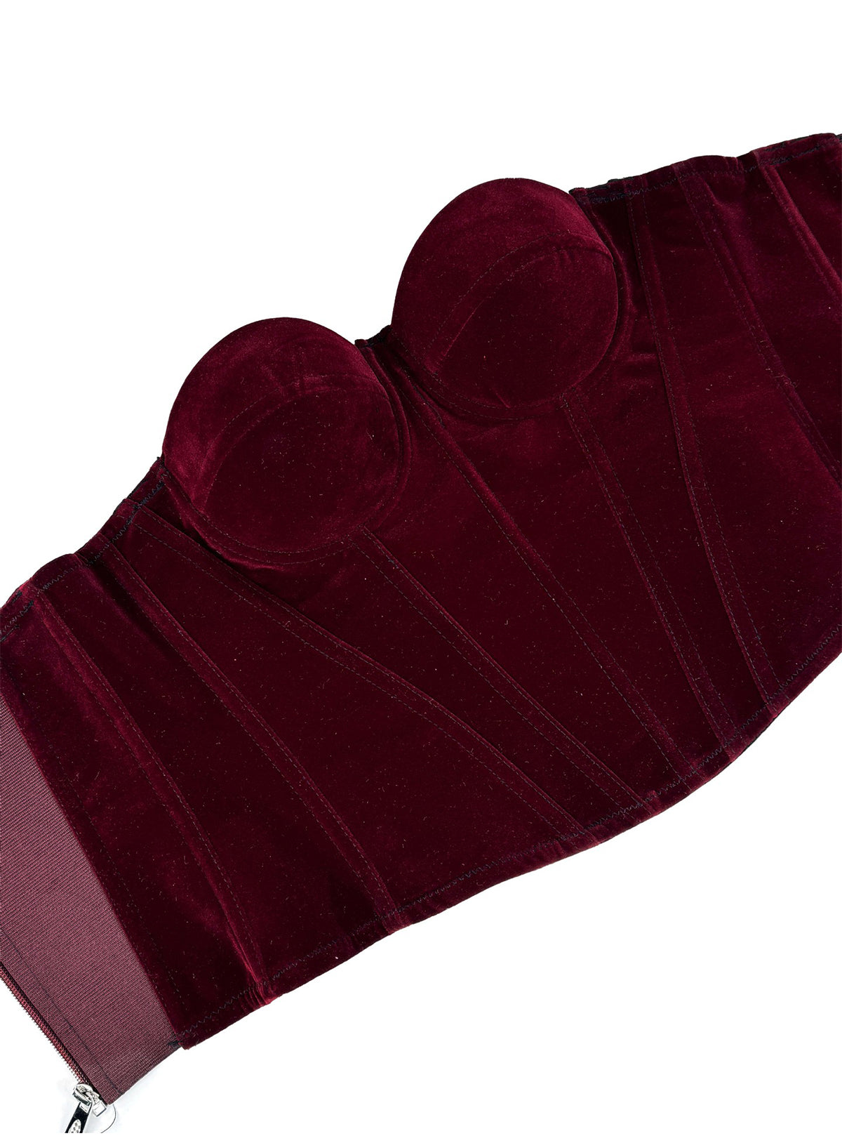 Embrace – Velvet Strap-Detail Corset