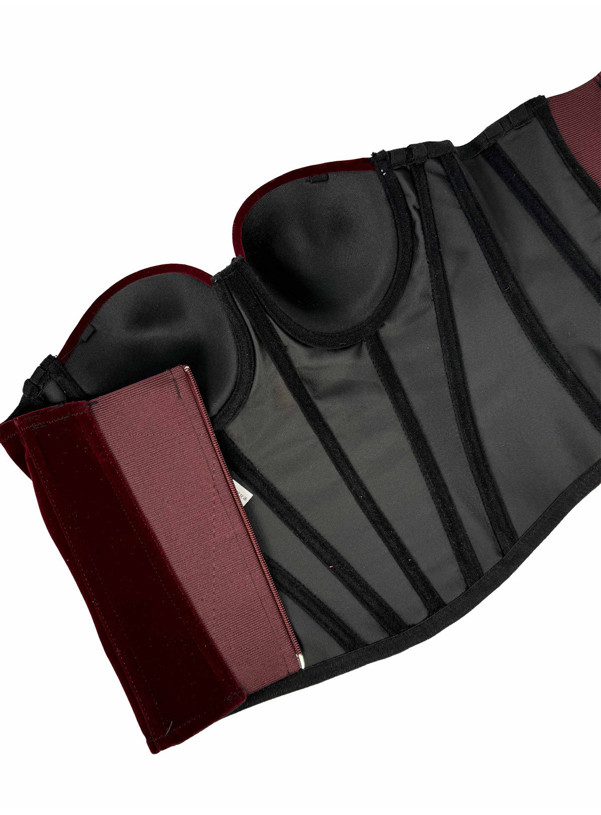 Embrace – Velvet Strap-Detail Corset