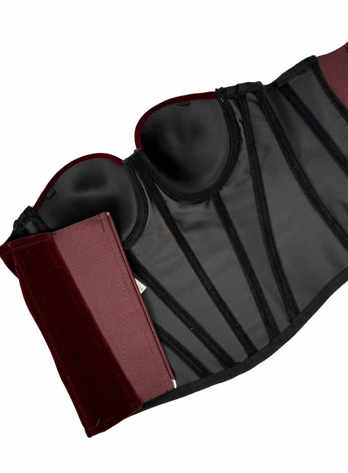 Embrace �Velvet Strap-Detail Corset