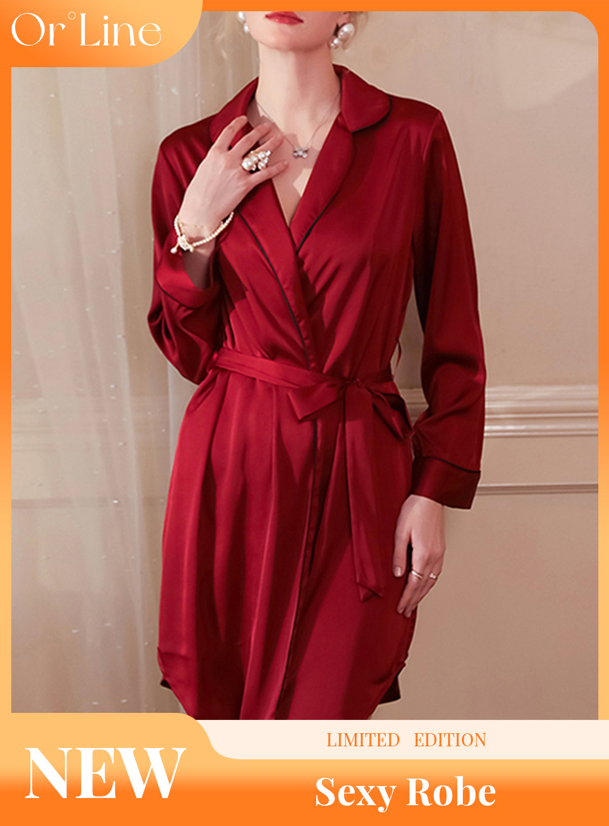 Sexy silk palace style underwear, pajamas, pajamas, nightgowns, bathrobe, belt