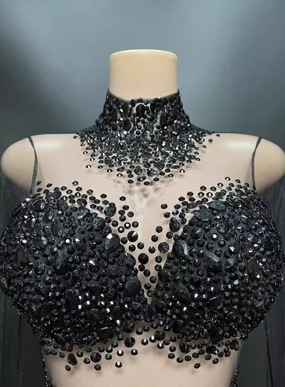 Beaded Sequin Embellished Bodysuit
