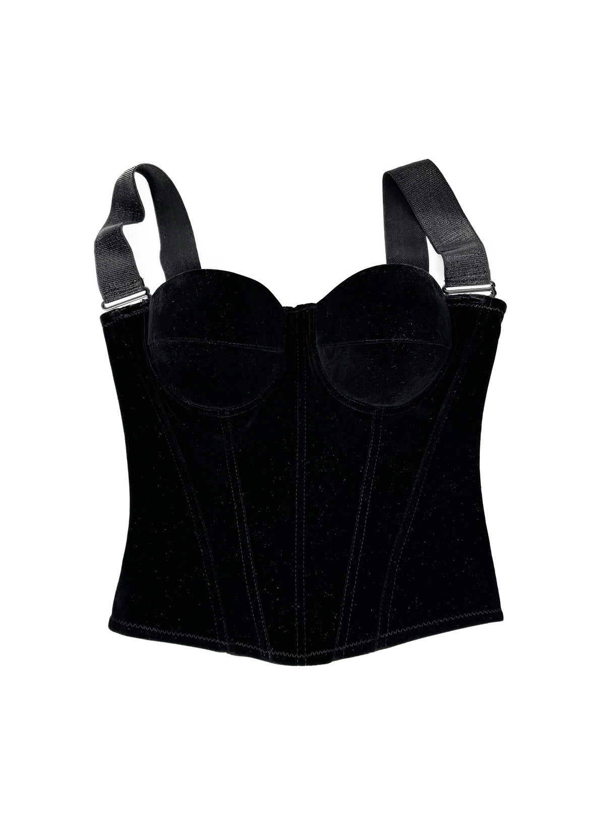 Embrace – Velvet Strap-Detail Corset