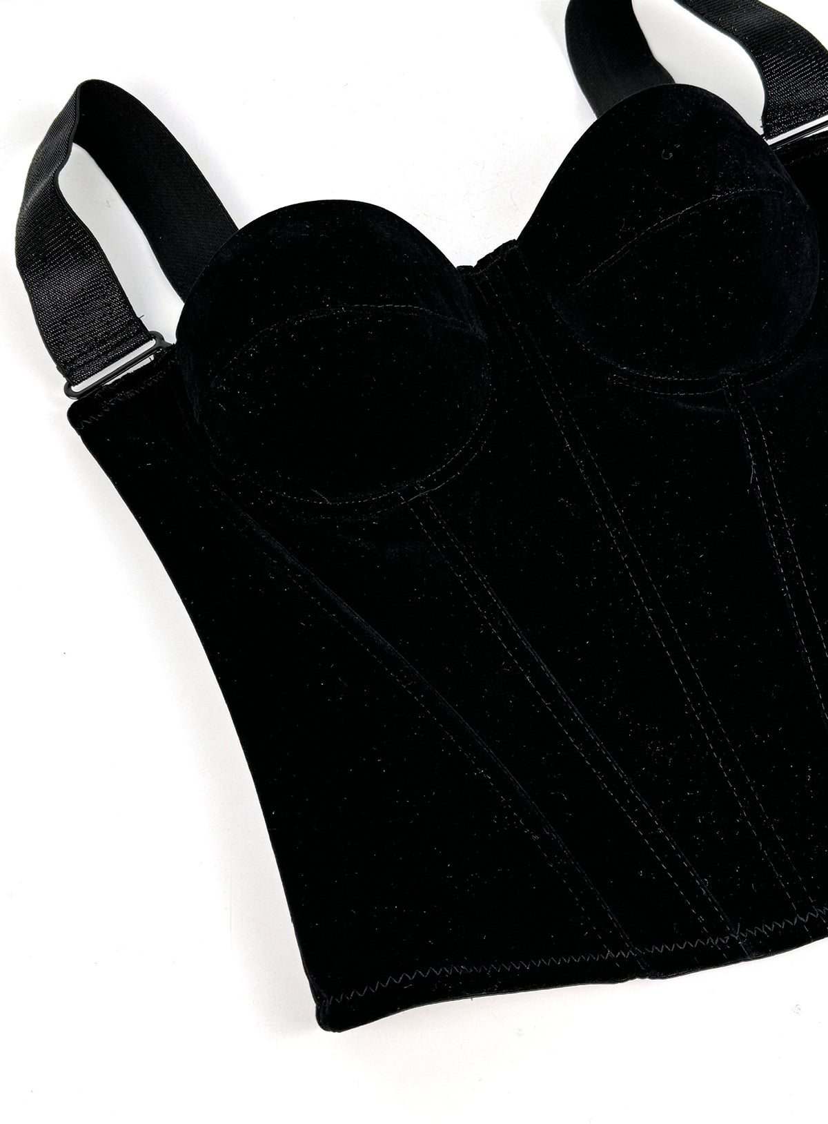 Embrace – Velvet Strap-Detail Corset