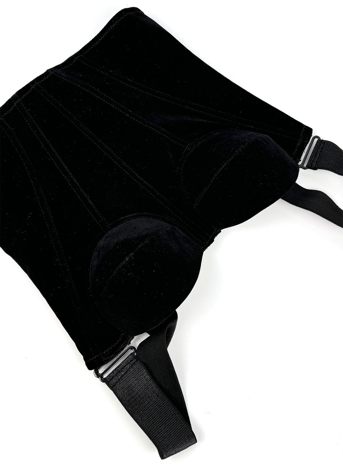 Embrace – Velvet Strap-Detail Corset