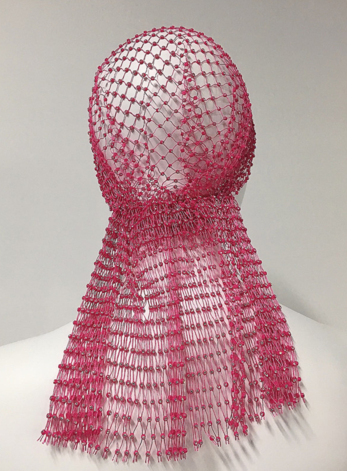 Entwine – Beaded Mesh Headscarf