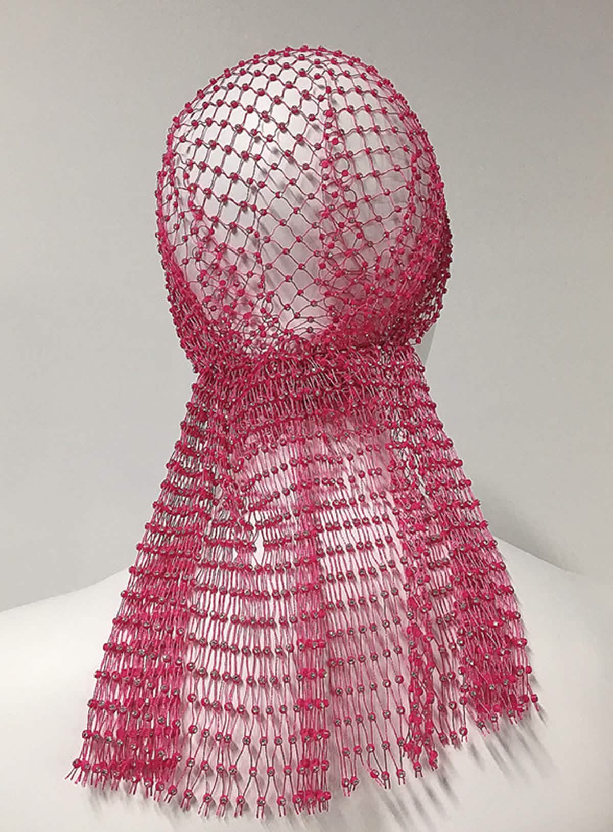 Entwine �Beaded Mesh Headscarf