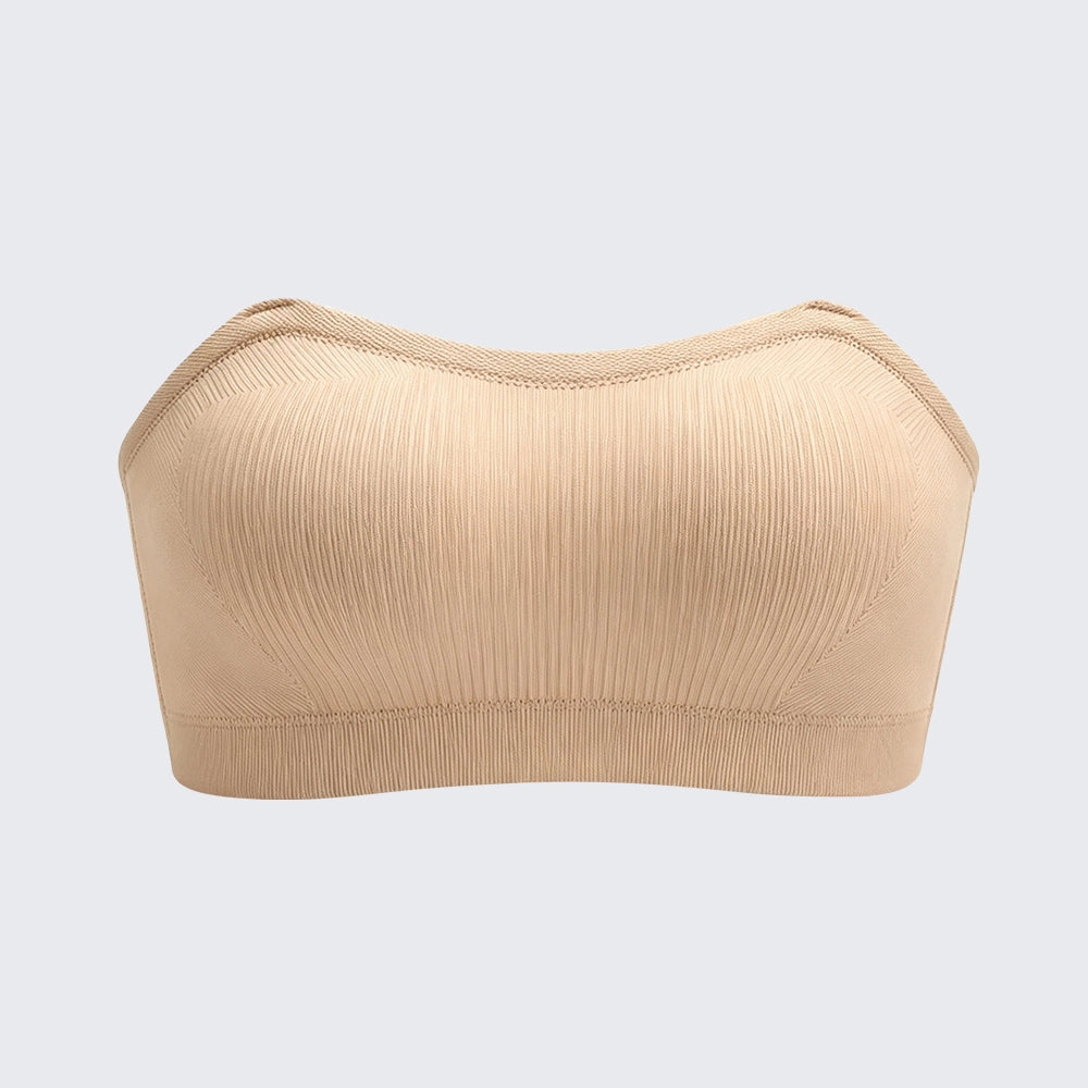 Invisible Strapless Push Up Bra for Women | Seamless Anti-Slip Bandeau Bra