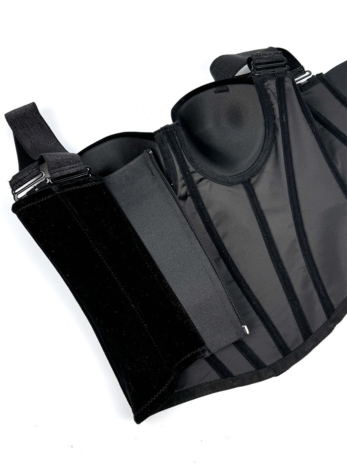 Embrace – Velvet Strap-Detail Corset