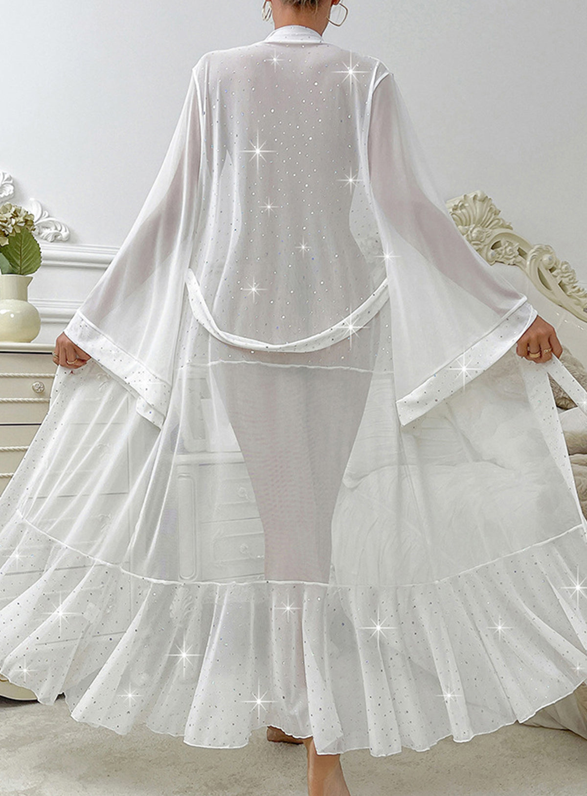 Sheer Sparkle Robe