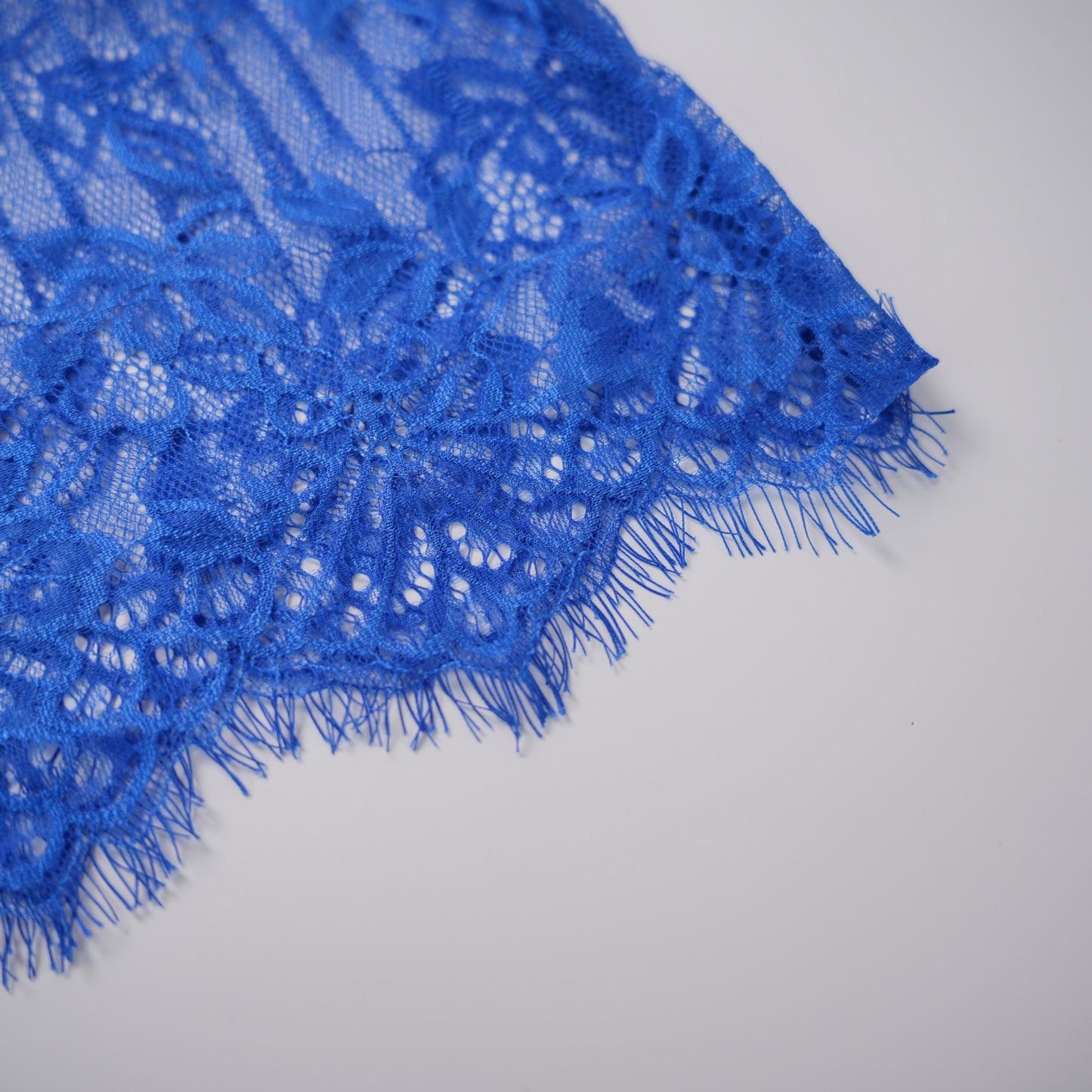 Blue Whispers Lace Lingerie Dress Panty Set
