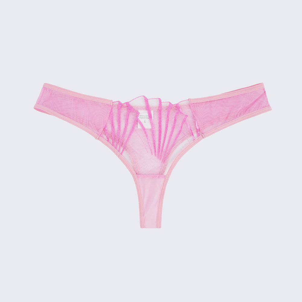 Geometric Lace Embroidery Lingerie Set