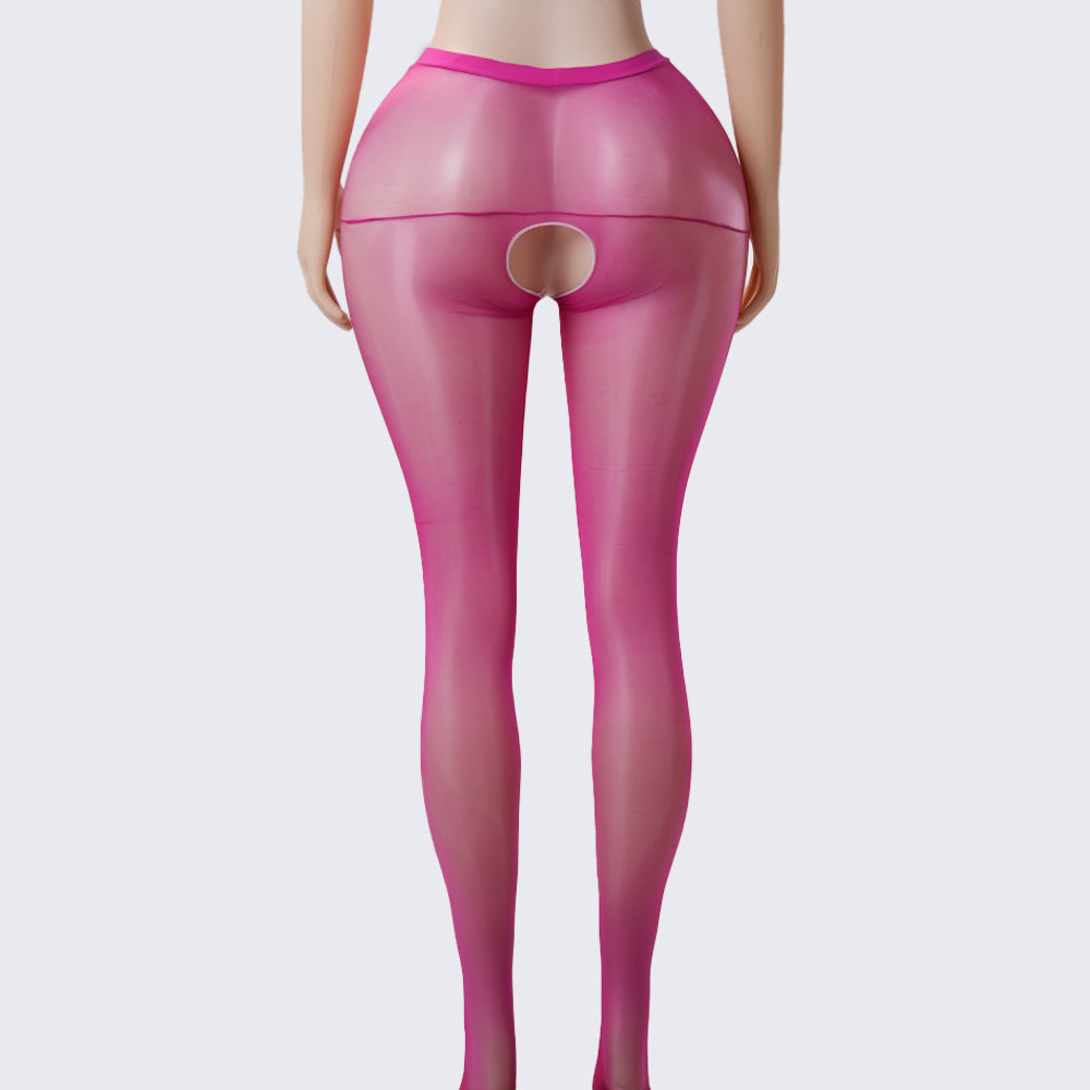 Perfumed See-Through Open-Crotch Pantyhose