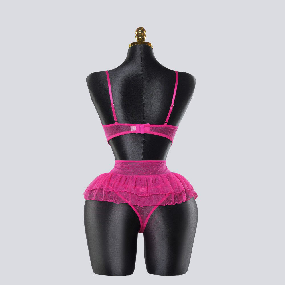 Sexy Lace Lingerie See-through Miniskirt Underwear