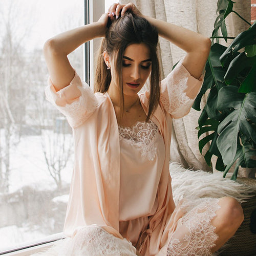 Line Set Sleep Jacket Sleepwear – Or°Line