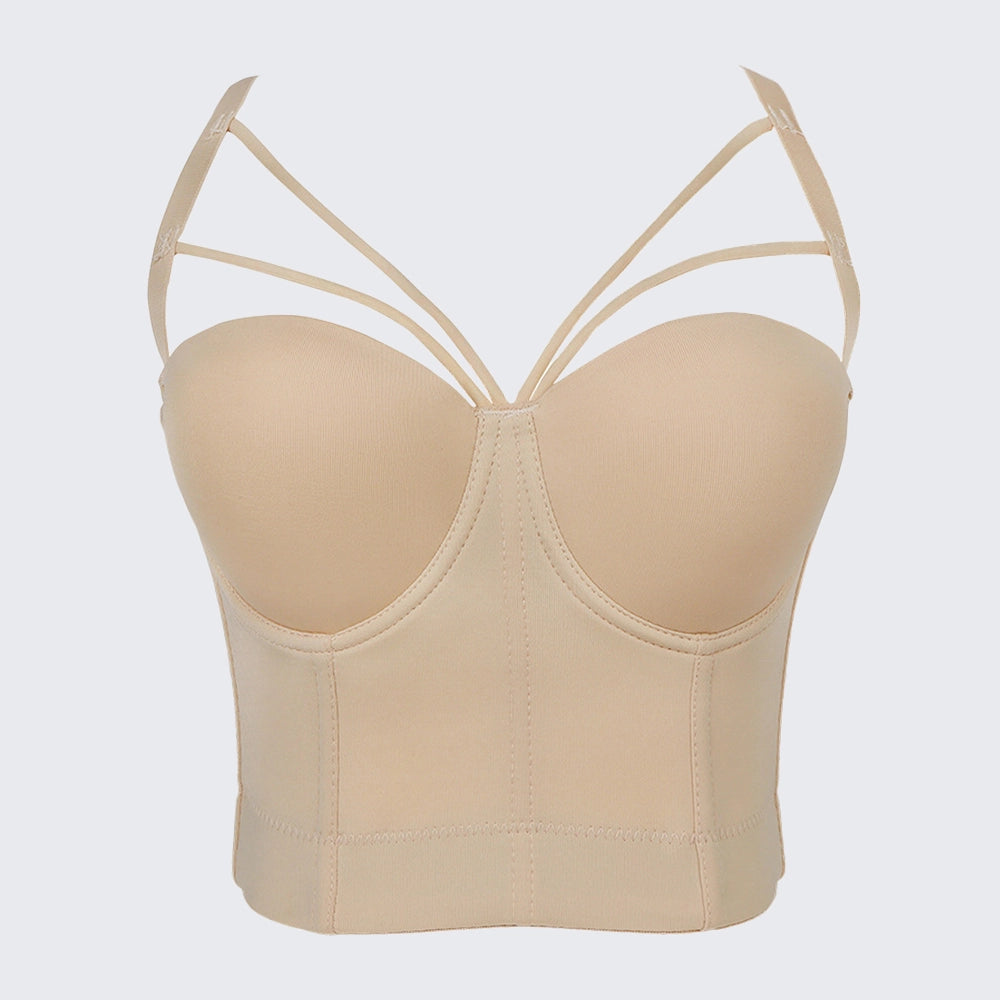 Women's Bustier Corset Top Slimming Waist Shaping Tank Top Adjustable Straps