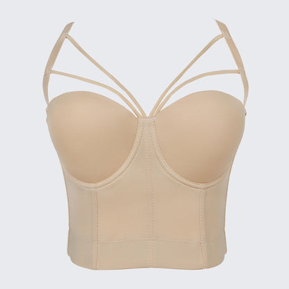 Women's Bustier Corset Top Slimming Waist Shaping Tank Top Adjustable Straps