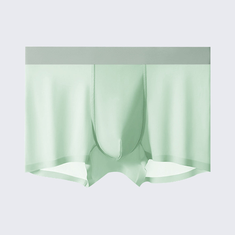 Men's Ice Silk Anti-Bacterial Crotch 120S Ultra-Thin Boxer Briefs