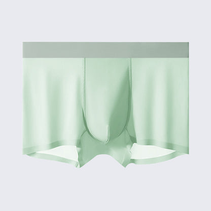 Men's Ice Silk Anti-Bacterial Crotch 120S Ultra-Thin Boxer Briefs