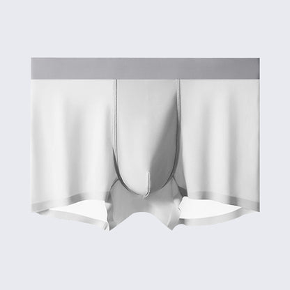 Men's Ice Silk Anti-Bacterial Crotch 120S Ultra-Thin Boxer Briefs