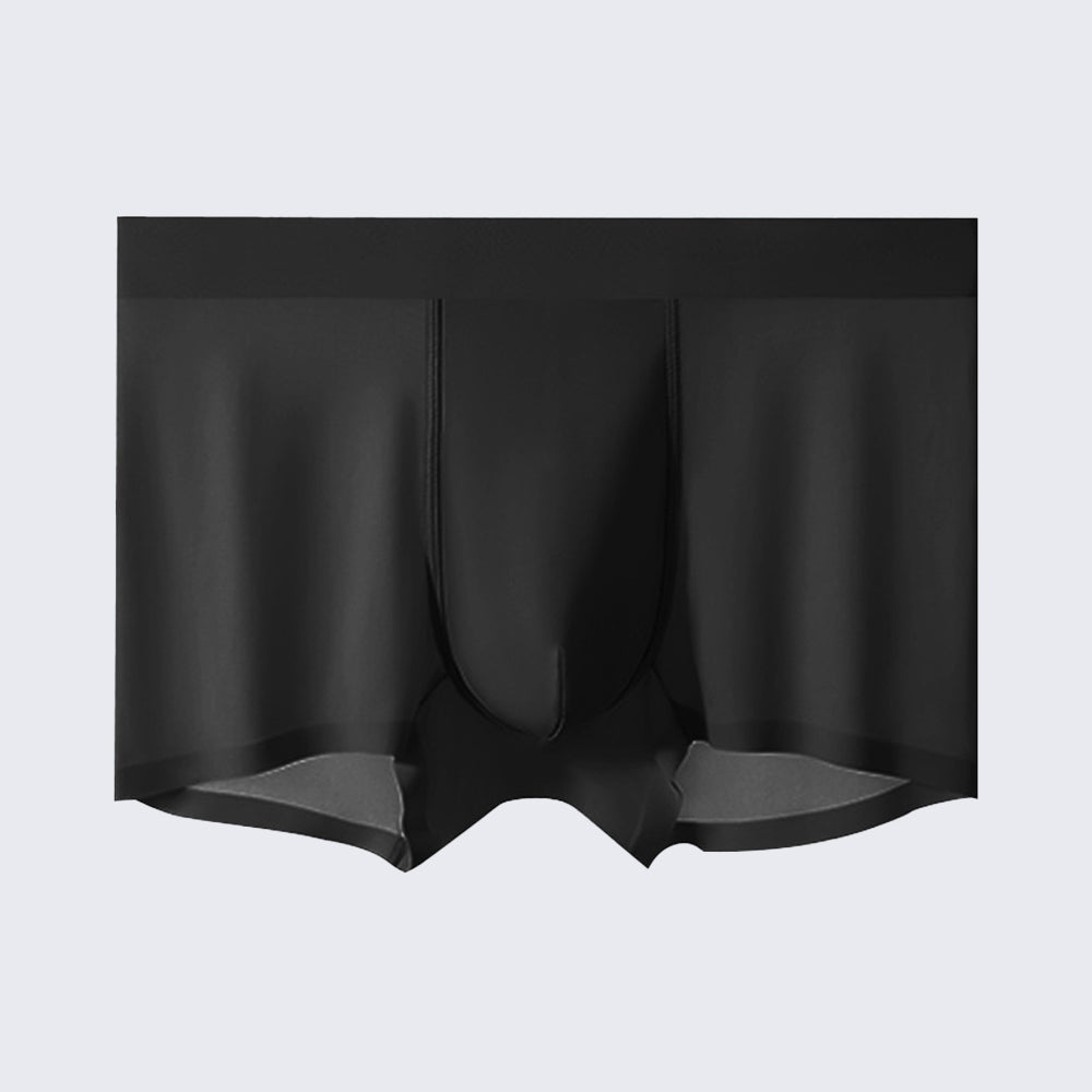 Men's Ice Silk Anti-Bacterial Crotch 120S Ultra-Thin Boxer Briefs