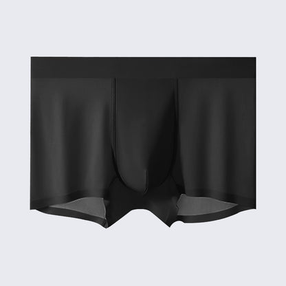 Men's Ice Silk Anti-Bacterial Crotch 120S Ultra-Thin Boxer Briefs