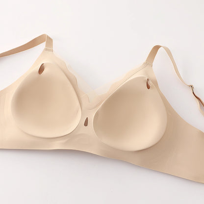 Seamless Wirefree Push Up Bra Anti-Sagging Plus Size Soft Support Bralette