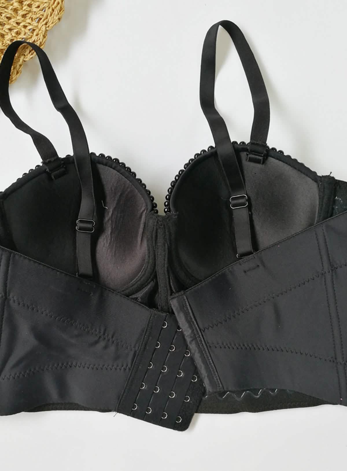 Lustre – Pearl-Embellished Bustier