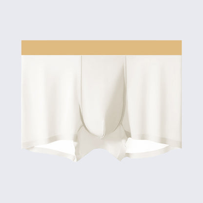 Men's Ice Silk Anti-Bacterial Crotch 120S Ultra-Thin Boxer Briefs