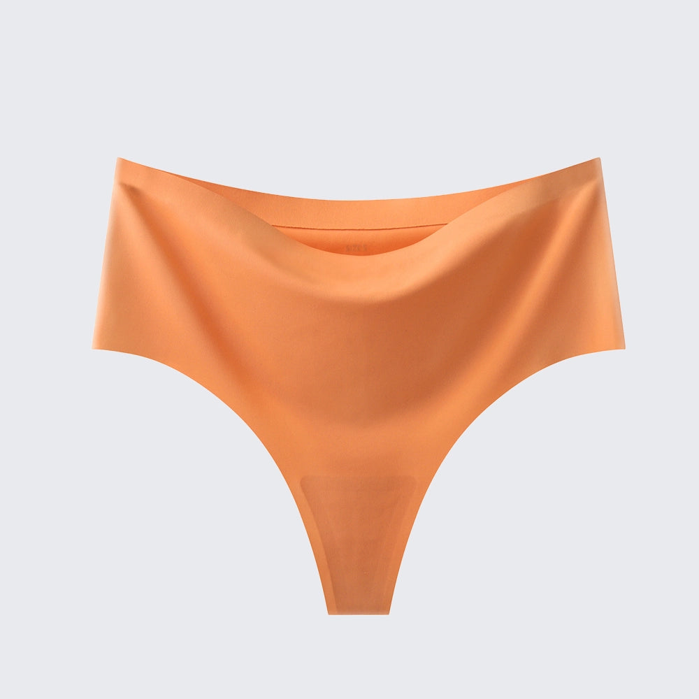 [3+ Items, 170 EGP Each] Women's Seamless Ice Silk Thong Underwear Leopard Print & Solid Color Panties