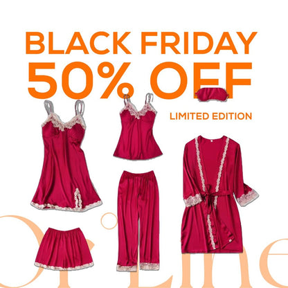 Bridal Essential Romantic Satin Sleepwear Set