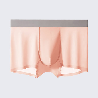 Men's Ice Silk Anti-Bacterial Crotch 120S Ultra-Thin Boxer Briefs