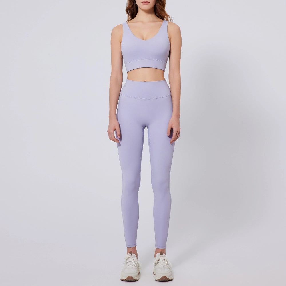 Plus Size Strappy Back Sports Bra Set -- Stylish Design & COD Fast Delivery | Orline Egypt