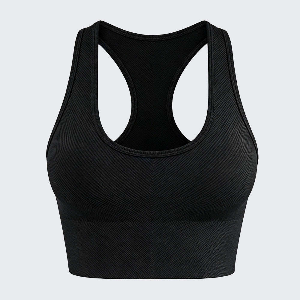 Plus Size Seamless Yoga Bra U Shaped Back Wireless Push Up
