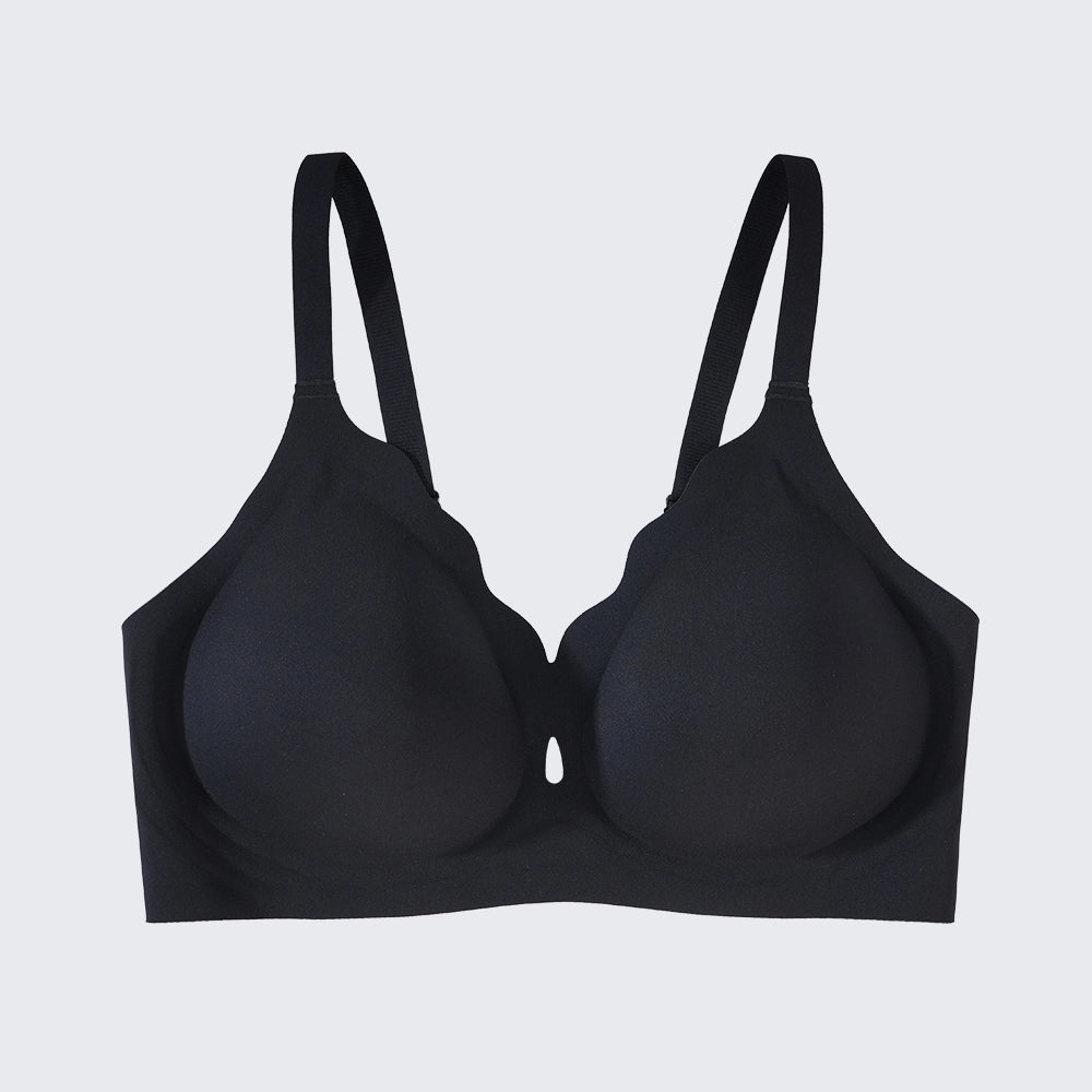 Seamless Wirefree Full Coverage Bra Plus Size Push Up Soft Support Bralette