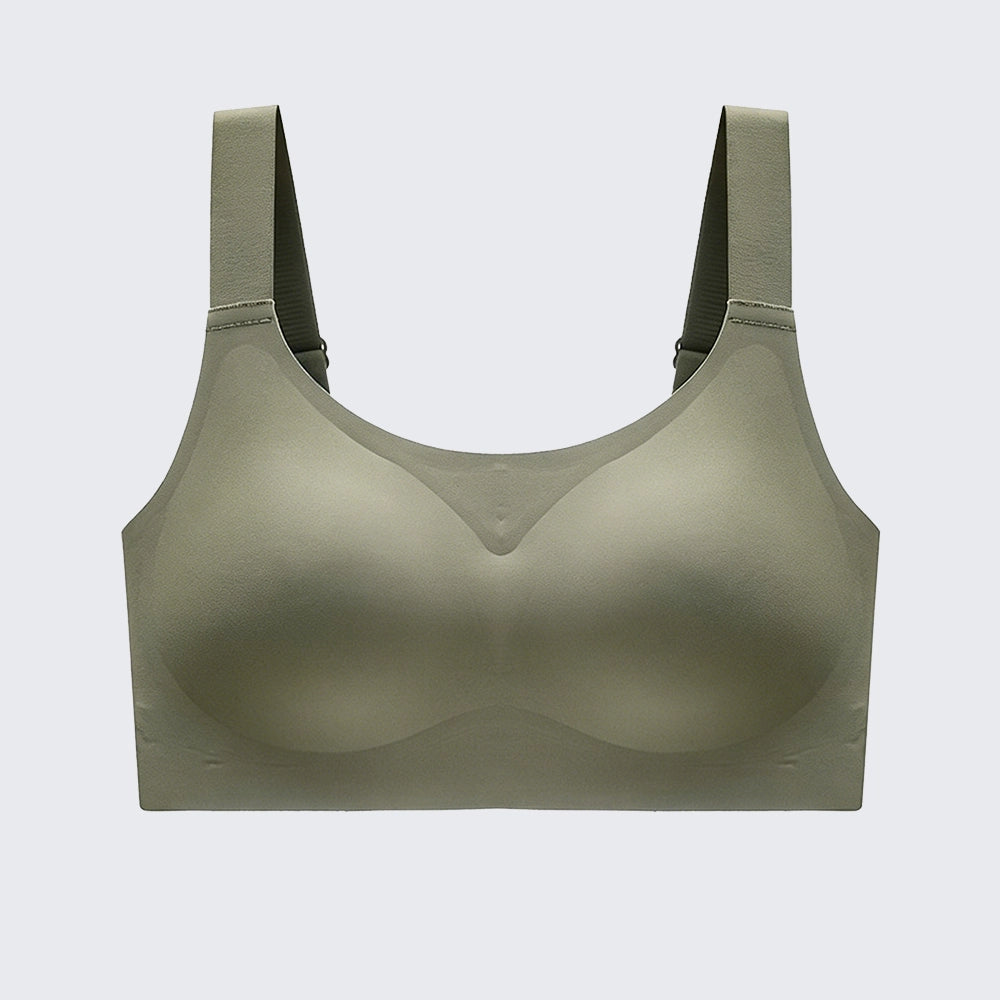 Seamless Wirefree Minimizer Bra Plus Size Anti-Sagging Side Smoothing Bralette