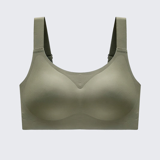 Seamless Wirefree Minimizer Bra Plus Size Anti-Sagging Side Smoothing Bralette