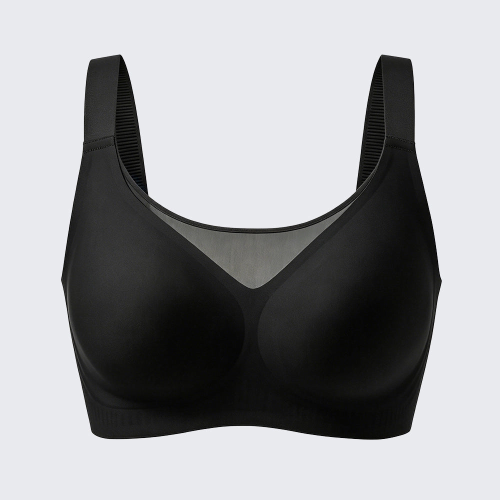 Seamless Wirefree Minimizer Bra Plus Size Side Smoothing Support Bralette