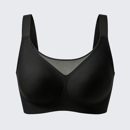 Seamless Wirefree Minimizer Bra Plus Size Side Smoothing Support Bralette