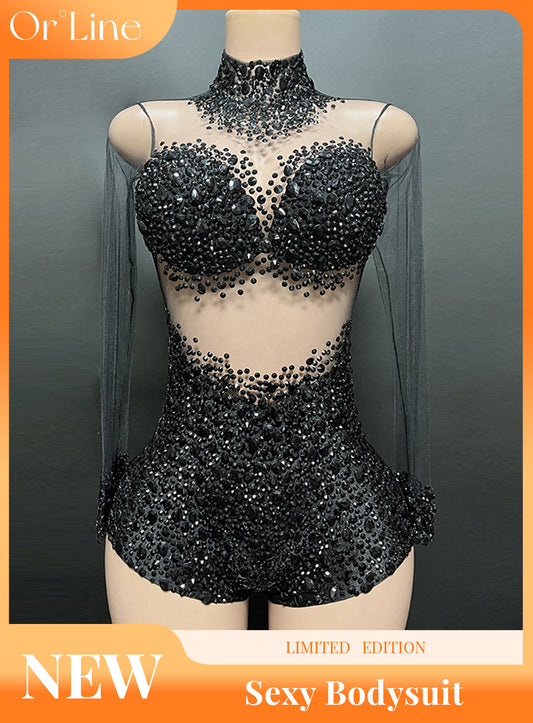 Glisten – Beaded Sequin Embellished Bodysuit