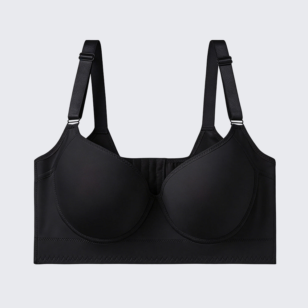 Seamless Deep V Memory Underwire Push Up Bra Plus Size Shaping Bralette