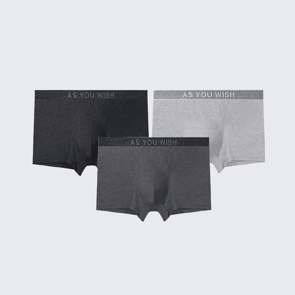 Men's Breathable Comfort Anti-Bacterial 80S Cotton Boxer Briefs