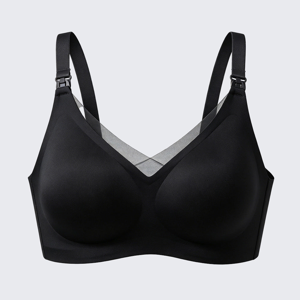 Seamless Front Clip Nursing Bra Wirefree Anti-Sagging Maternity Bralette
