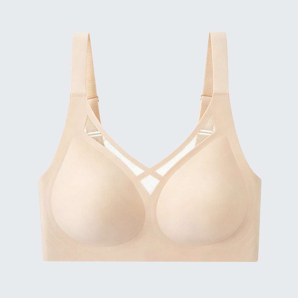 Seamless Wirefree Minimizer Bra Plus Size Anti-Sagging Soft Support Bralette