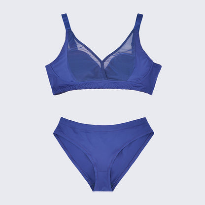 Plus Size Ultra Thin Push Up Sheer Bra Panty Set