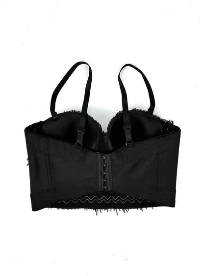 Glint – Sequin & Bead-Embellished Camisole Crop Top