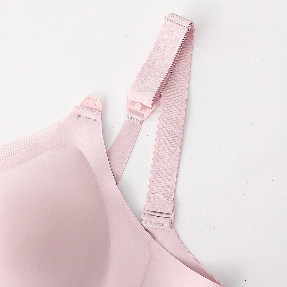 Seamless Front Clip Nursing Bra Wirefree Anti-Sagging Maternity Bralette