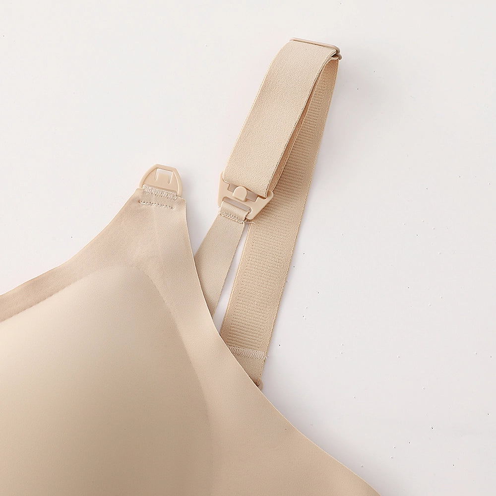 Seamless Front Clip Nursing Bra Plus Size Wirefree Maternity Bralette