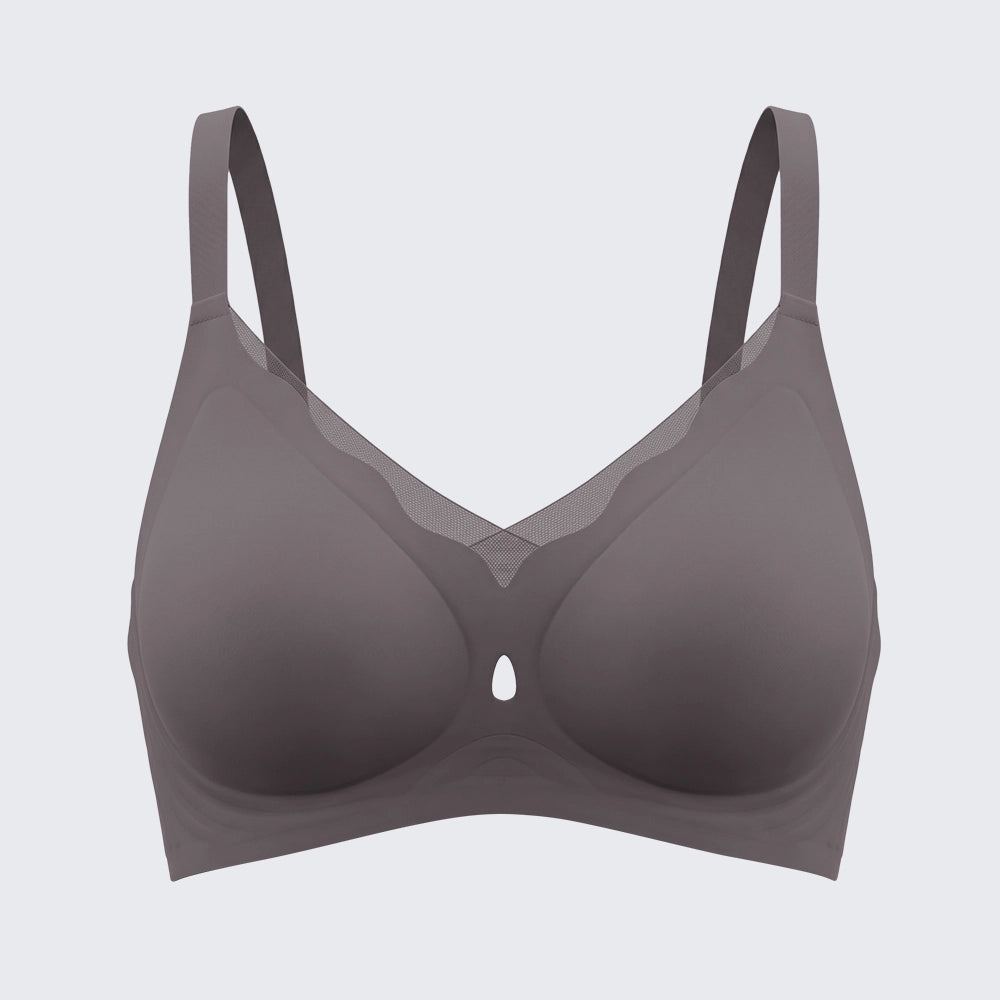 Seamless Wirefree Push Up Bra Anti-Sagging Plus Size Soft Support Bralette