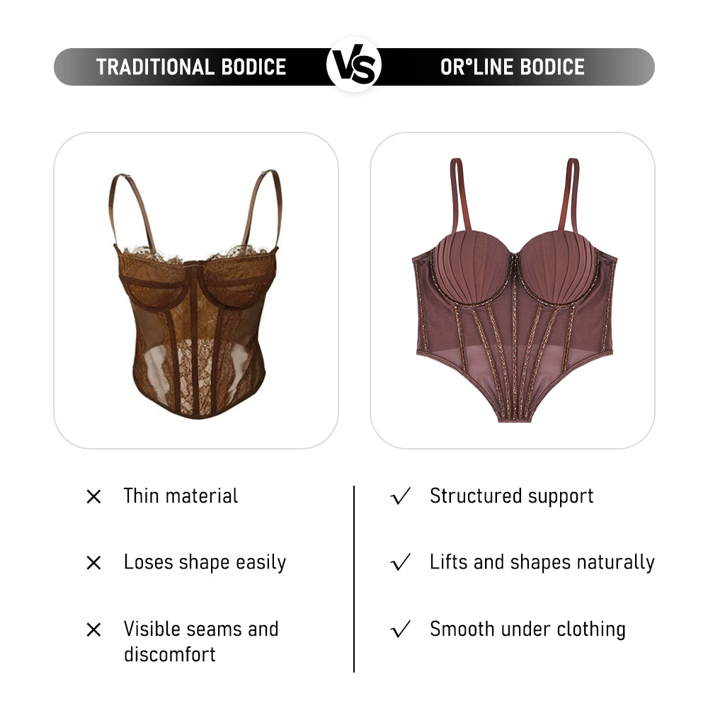 Padded Rhinestone Boning Shaping Corset Top